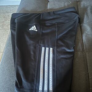 Adidas Black Athletic Biker Shorts